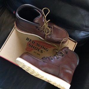 Red Wing Leather Safety Toe Boots 10 1/2 D